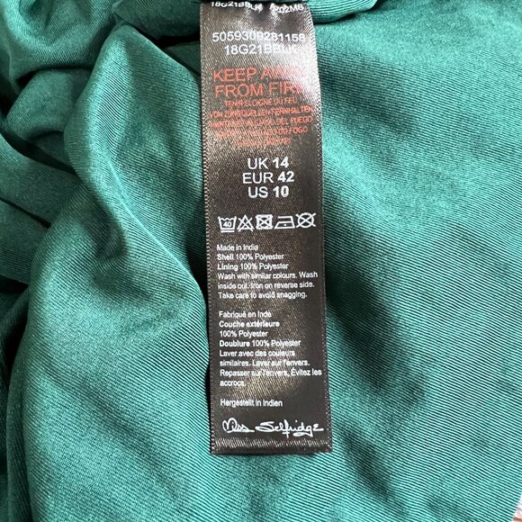 Miss Selfridge ASOS Floral Rouched Puff Sleeve Mini Dress Party Wedding Summer - Picture 9 of 9